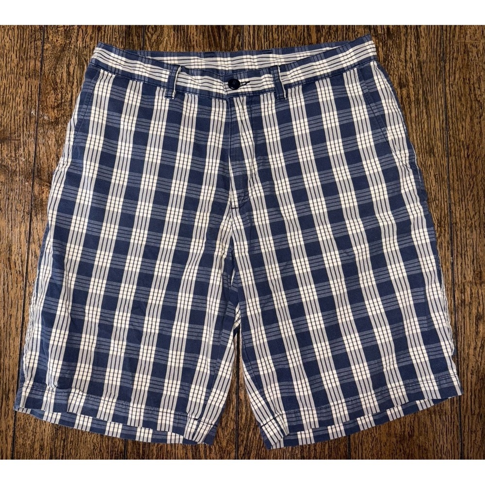 Men's Patagonia Organic Cotton Plaid Shorts ~ Size 32